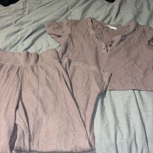 Abercrombie Waffle/Knit Pajama Set
